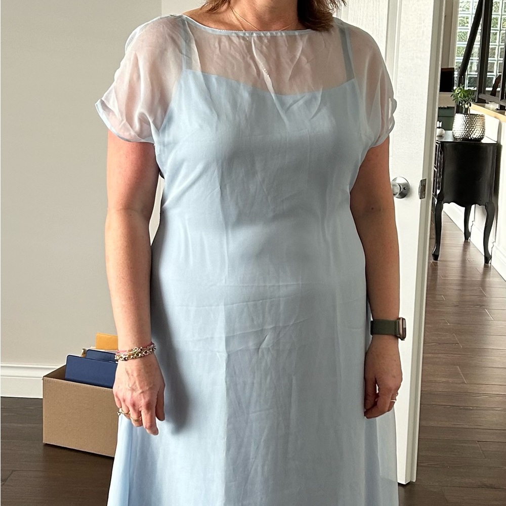 Chic Sky Blue Maxi Dress